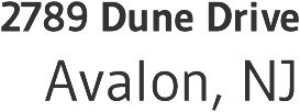 2789 Dune Drive, Avalon New Jersey